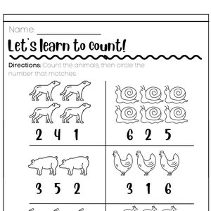 Interaktiva räkneblad för förskola för tidig inlärning | Hemundervisning i siffror och problemlösningsaktiviteter