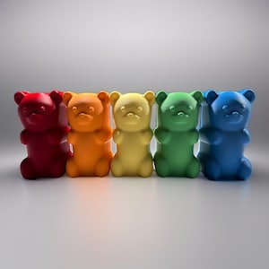 3D Printed Extra Large XL Gummy Gummi Bear