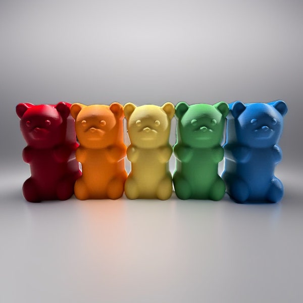 3D Printed Large 6.5” Gummy Gummi Bear