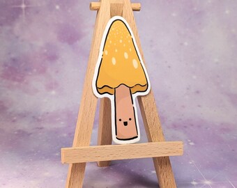 Cute Mushroom Sticker, Cute Plant Sticker, Aesthetic Vinyl Water bottle Sticker