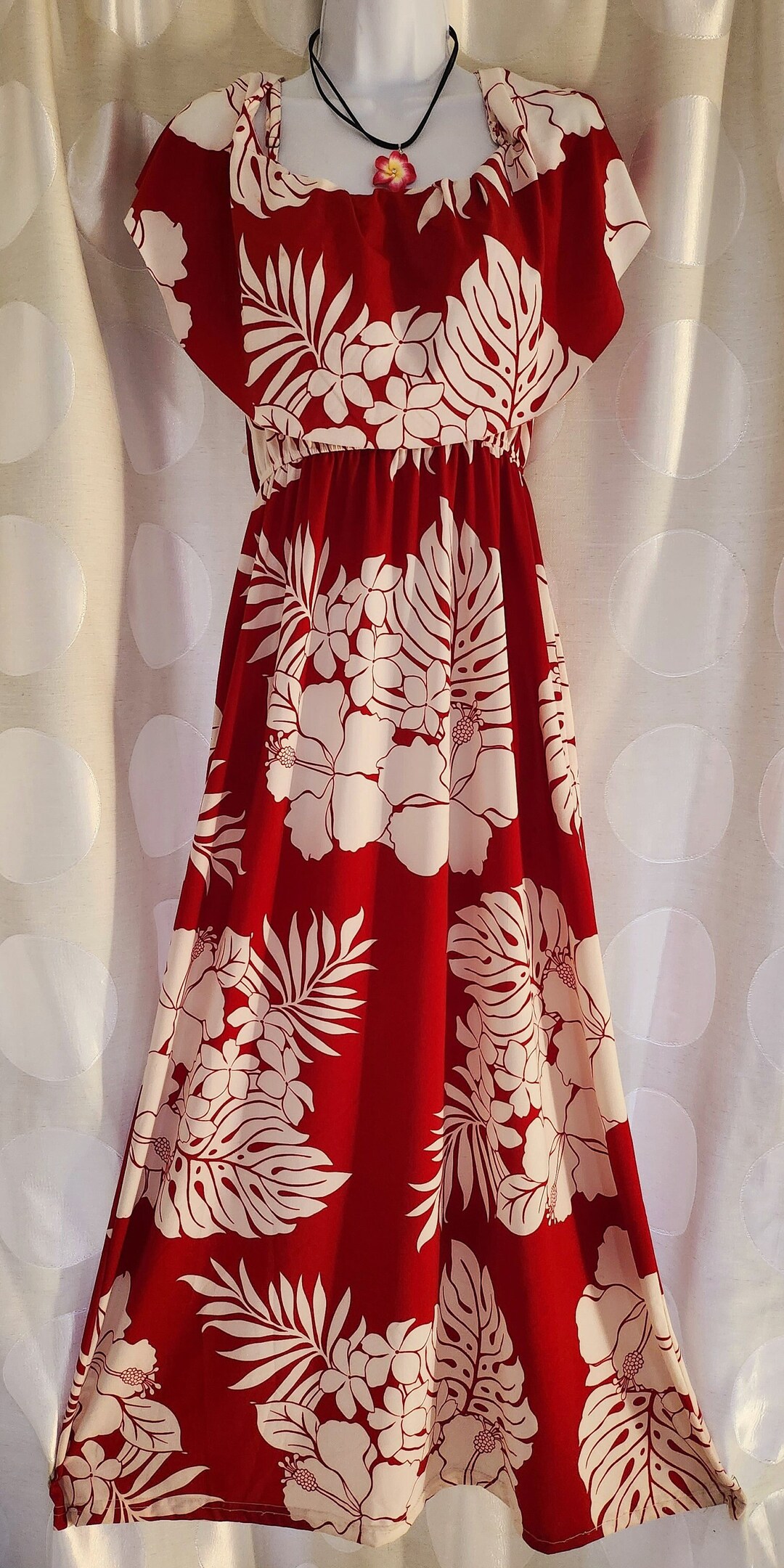Hibiscus Hawaiian Dress Etsy