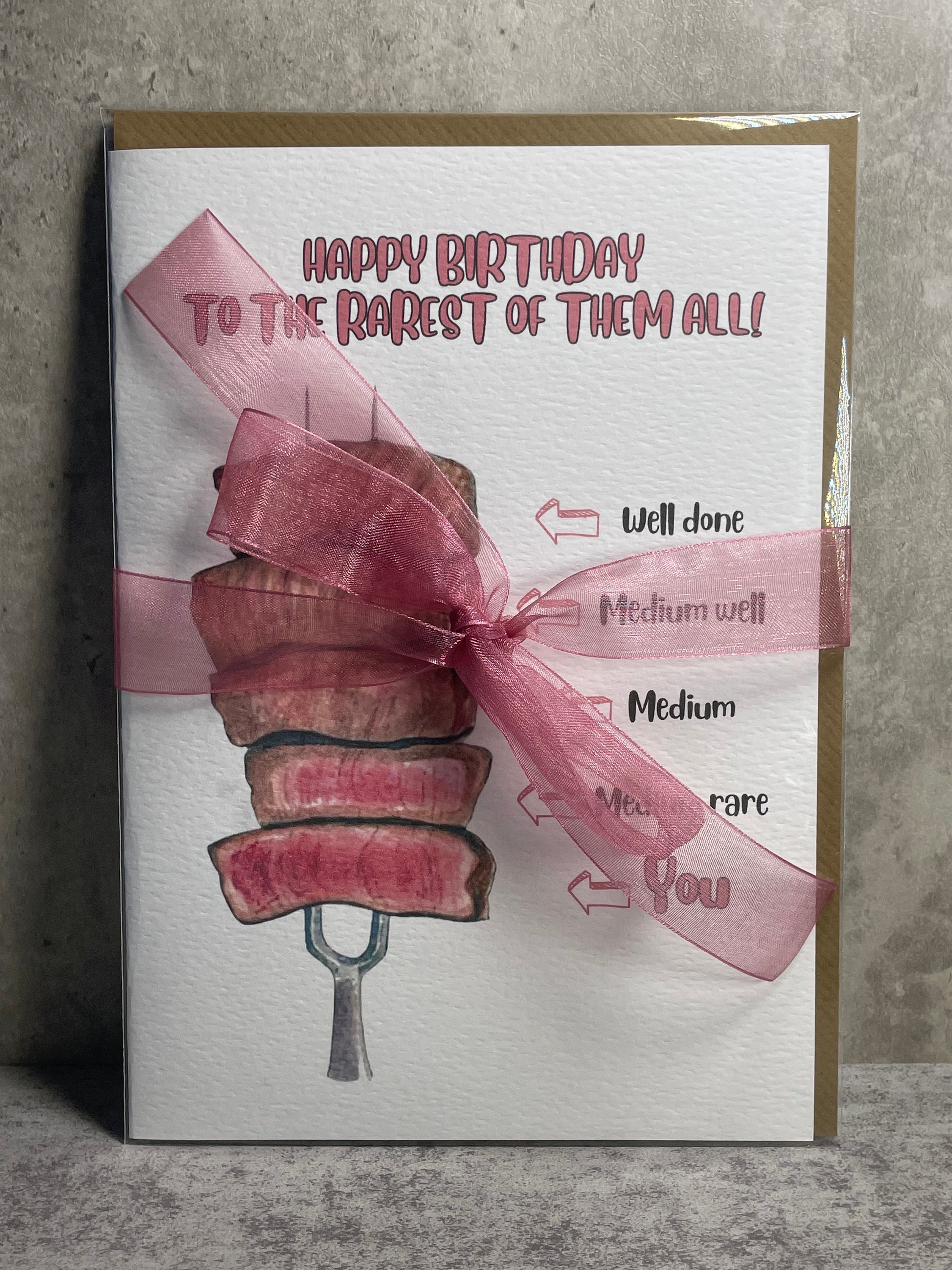 rare steak birthday card Personalised You Are Rare Steak Birthday Card – Hallmark