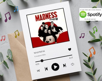 Tarjeta de felicitación personalizada con una canción, tarjeta de cumpleaños con tu canción favorita, regalo de primer aniversario, recuerdo de cumpleaños para tu novio, canción para el primer baile de tu boda.