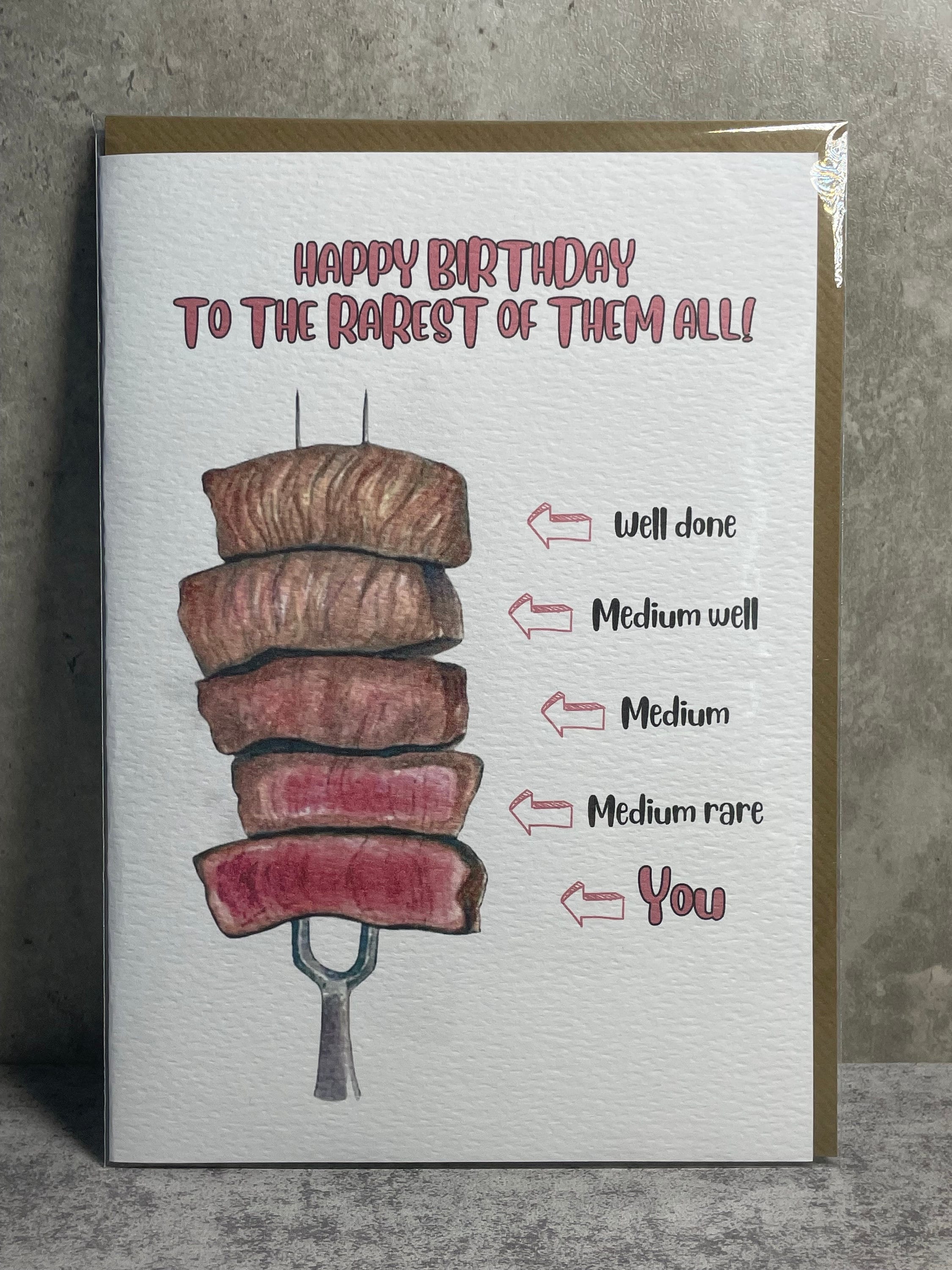 Happy Birthday Steak Greeting Card, Birthday Card, You're the Rarest of Them All, Card for Mum Dad Auntie Brother Friend, Card for Him Her - Etsy Happy Birthday Steak Greeting Card, Birthday Card, You're the Rarest of Them All, Card for Mum Dad Auntie Brother Friend, Card for Him Her - Etsy