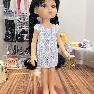 13&quot; Paola Reina Las Amigas doll clothing, crocheted dress