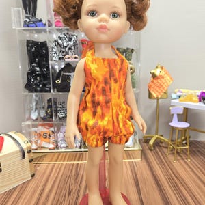 13&quot; Paola Reina Las Amigas doll clothing, Halteralls romper