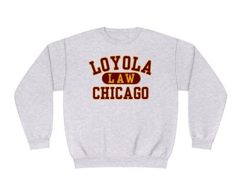 90-talsinspirerad juristutbildning i Chicago-stil Unisex NuBlend®-tröja med rund hals
