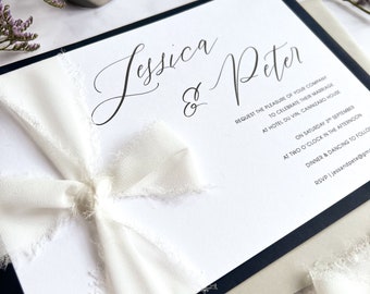 Wedding Invitation ASCOT suite | Romantic and Modern Invitations | Wedding Invitations, Save the Date, RSVP - SAMPLE set