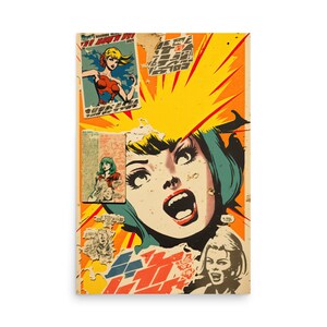 Manga Art Print - Anime Manga Collage - Manga Collage Wall Art - Anime Art - Manga Wall Poster