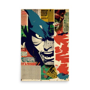 Manga Art Print - Anime Manga Collage - Manga Collage Wall Art - Anime Art - Manga Wall Poster