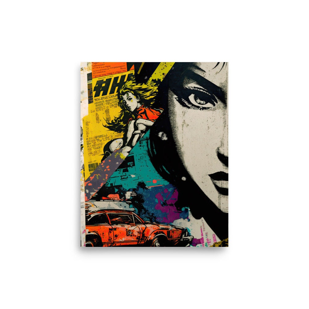 SF マンガアート - 美しい女性のポートレート - アーバンディケイ