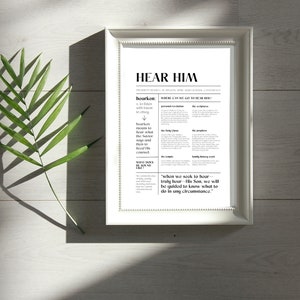Hear Him | LDS Wall Art | Printable Quote