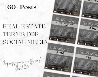 Real Estate Terms | Real Estate Definitions | Mortgage Broker Terms | Real Estate Social Media | Loan Officer Marketing | Realtor Marketing