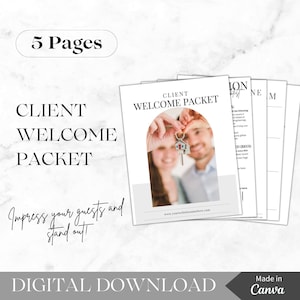 Loan Officer Client Welcome Packet | Loan Application Checklist | Loan Processor Checklist | Mortgage Real Estate Marketing | Realtor | LO