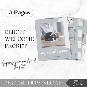 Loan Officer Client Welcome Packet | Loan Application Checklist | Loan Processor Checklist | Mortgage Real Estate Marketing | Realtor | LO