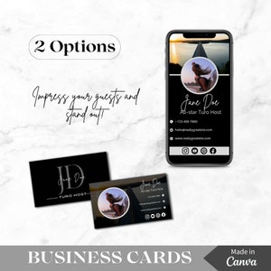 Turo Business Cards | Digital Business Cards | Two-Sided Business Card | Turo Host |  Turo Bundle | Business Cards | Turo Business | Turo