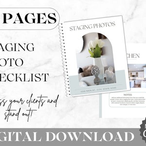 Airbnb Checklist Template | Staging Photos | Airbnb Cleaning Guide | Home Staging Photos | Staging Business | Real Estate Staging Template