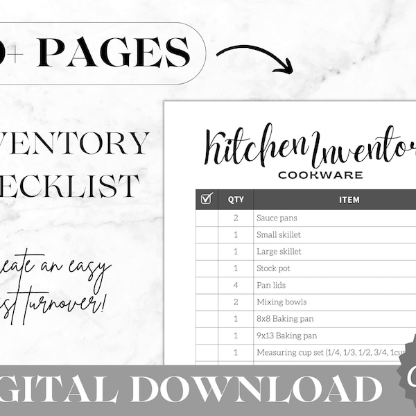 Airbnb Inventory Checklist | Editable Checklist Template | Canva Template | VRBO Checklist Template | Inventory Sheet | VRBO Inventory