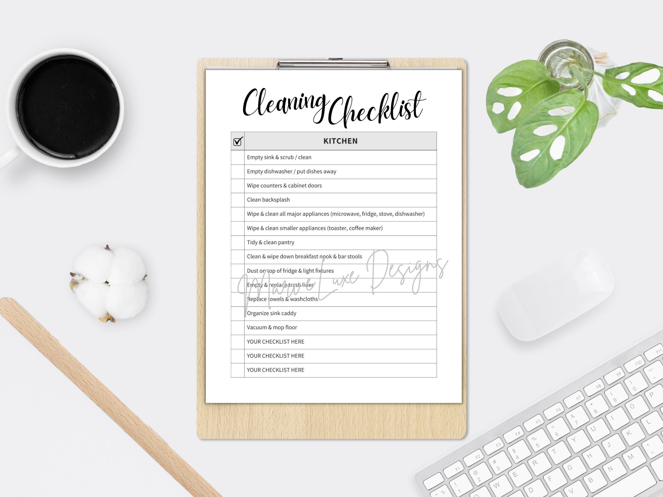 Airbnb Checklist Template Cleaning Checklist Airbnb Canva Digital