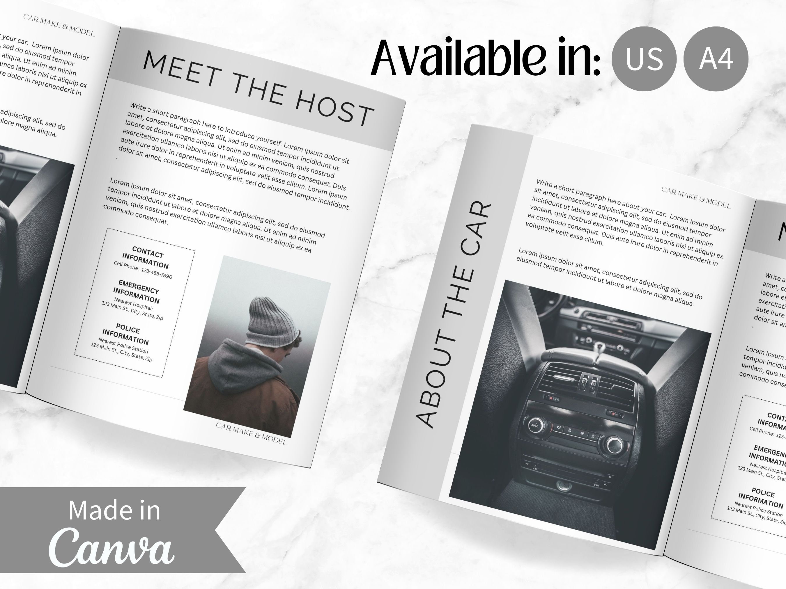Turo Book Turo Host Guide Canva Template Digital