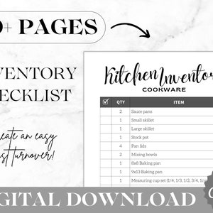 Airbnb Inventory Checklist | Editable Checklist Template | Airbnb Essentials | Rental Checklist Template | Inventory Sheet | VRBO Inventory