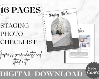 Airbnb Checklist Template | Staging Photos | Airbnb Cleaning Guide | Home Staging Photos | Staging Business | Real Estate Staging Template