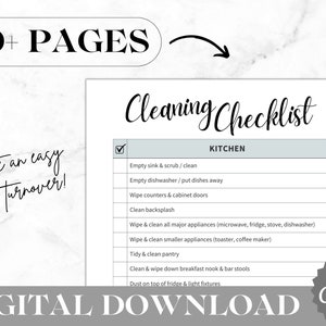 Airbnb Checklist Template | Cleaning Checklist | Airbnb Host Essentials | Airbnb Canva Digital Download | Vacation Rental Checklist | VRBO