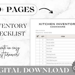 Airbnb Inventory Checklist | Editable Checklist Template | Airbnb Essentials | Rental Checklist Template | Inventory Sheet | VRBO Inventory