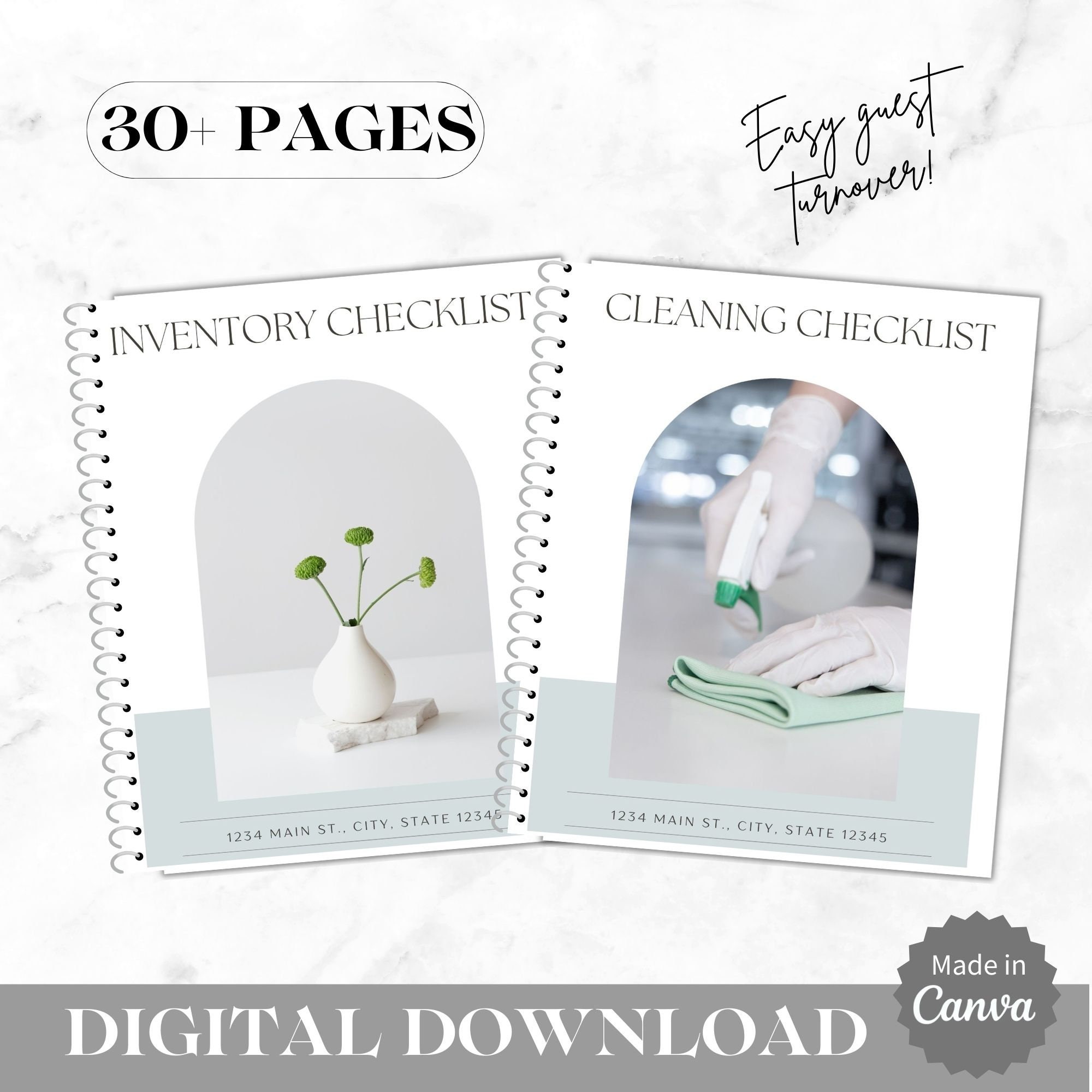 Airbnb Bundle Checklist | Cleaning Checklist | Inventory Checklist | Professional Cleaning | Inventory Sheet | Superhost | VRBO Checklist