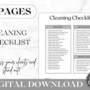 Airbnb Checklist Template | Cleaning Checklist | Airbnb Host Essentials | Airbnb Canva Digital Download | Vacation Rental Checklist | VRBO