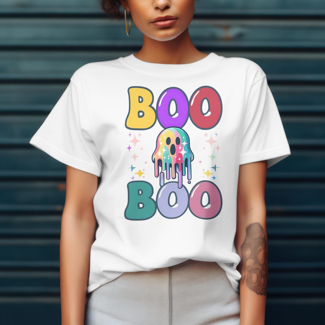 Boo Boo Ghost PNG, Halloween Colorful Png, Halloween Sublimation ...