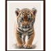 Cute Printable Tiger Cub Wall Art, Cartoon Style Digital Art, Child ...