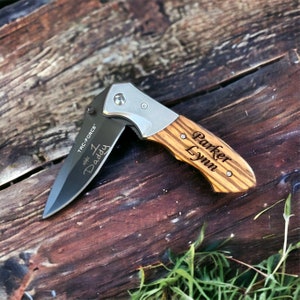 Engraved Knife, Pocket Knife, Personalized Knife, Custom Knife, Gift for Him, Groomsman Knife, Gift for Dad, Fathers Day Knife