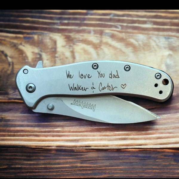 Engraved Knife, Custom Knife, custom engraved knife, Personalized Knife, Custom Knife, Gift for Him, Groomsman Knife, Gift for Dad