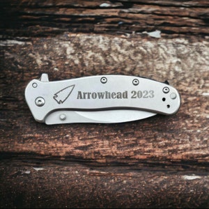 Engraved Knife, Pocket Knife, Personalized Knife, Custom Knife, Gift for Him, Groomsman Knife, company knife, logo knife