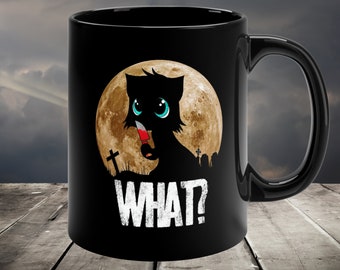 Halloween Black Cat Mug | Halloween Mug | Best Selling Mugs | Funny Cat Mug | Spooky Season Cup | Fall Mug | Cat Themed Gifts