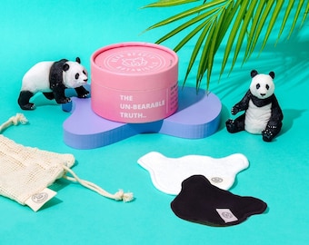 Reusable organic bamboo cotton make-up pads // eco friendly and sustainable, bear shaped, reusable make-up remover pads.