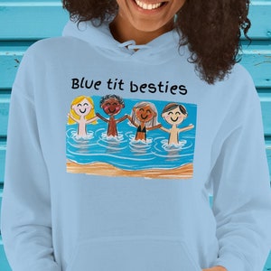 Moletom com capuz de natação personalizado, adicione o nome do seu clube de natação, natação em água fria, perfeito para festas na piscina, nadadores em águas selvagens, moletom com capuz de desenho infantil