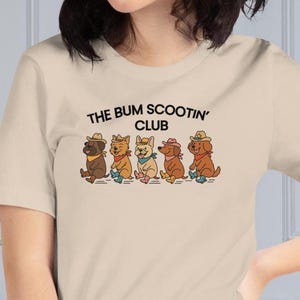 T-shirt pour chien : T-shirt de danse country avec chien drôle de bande dessinée multi-races
