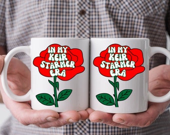 Keir Starmer white glossy mug, Labour party supporters gift, Labour voters mug, General Election mug