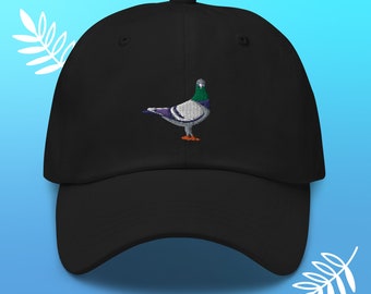 Pigeon Embroidered Cap, Pigeon lover gift , Pigeon fancier, fun clay pigeon shooter peaked cap,bird watcher cap