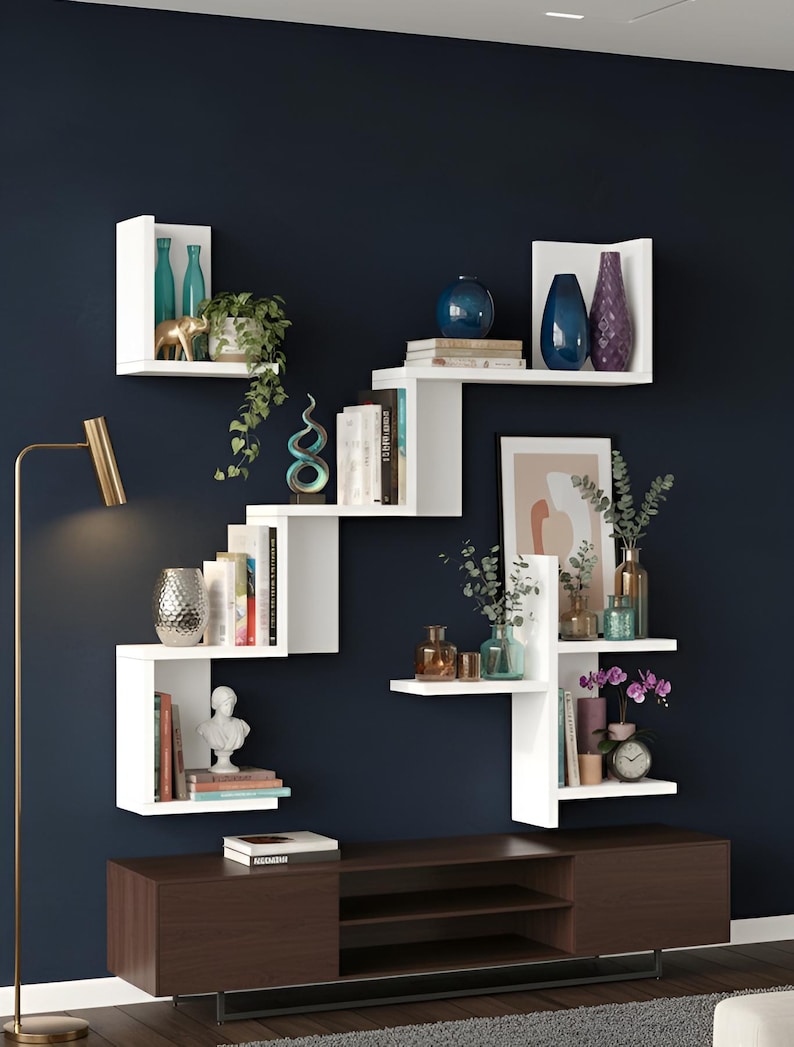 Scandinavian Wall Shelf: Modern Minimalist Floating Bookshelf - Etsy - Furniture Minimalist Floating Bookshelf
