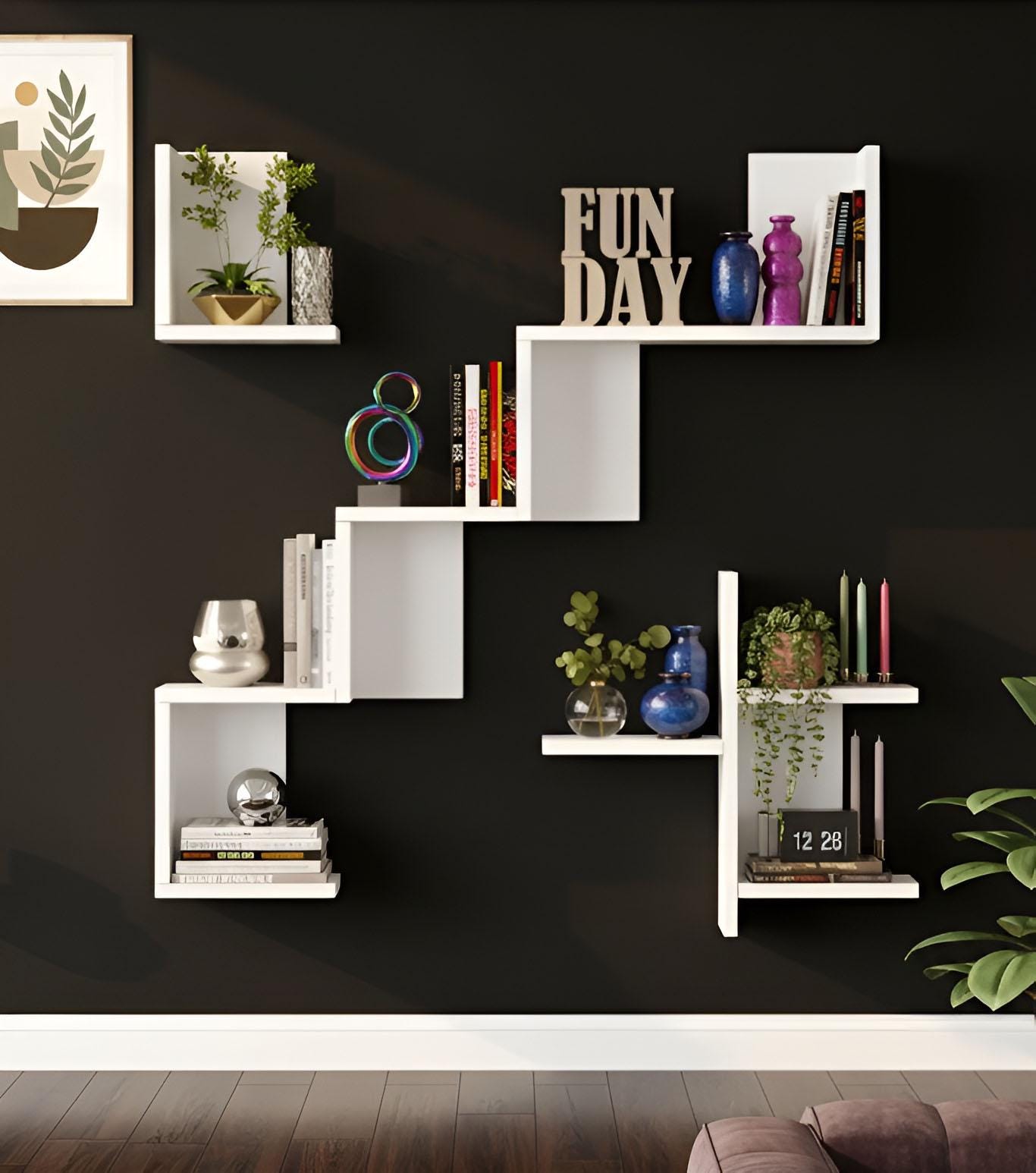 Scandinavian Wall Shelf: Modern Minimalist Floating Bookshelf - Etsy