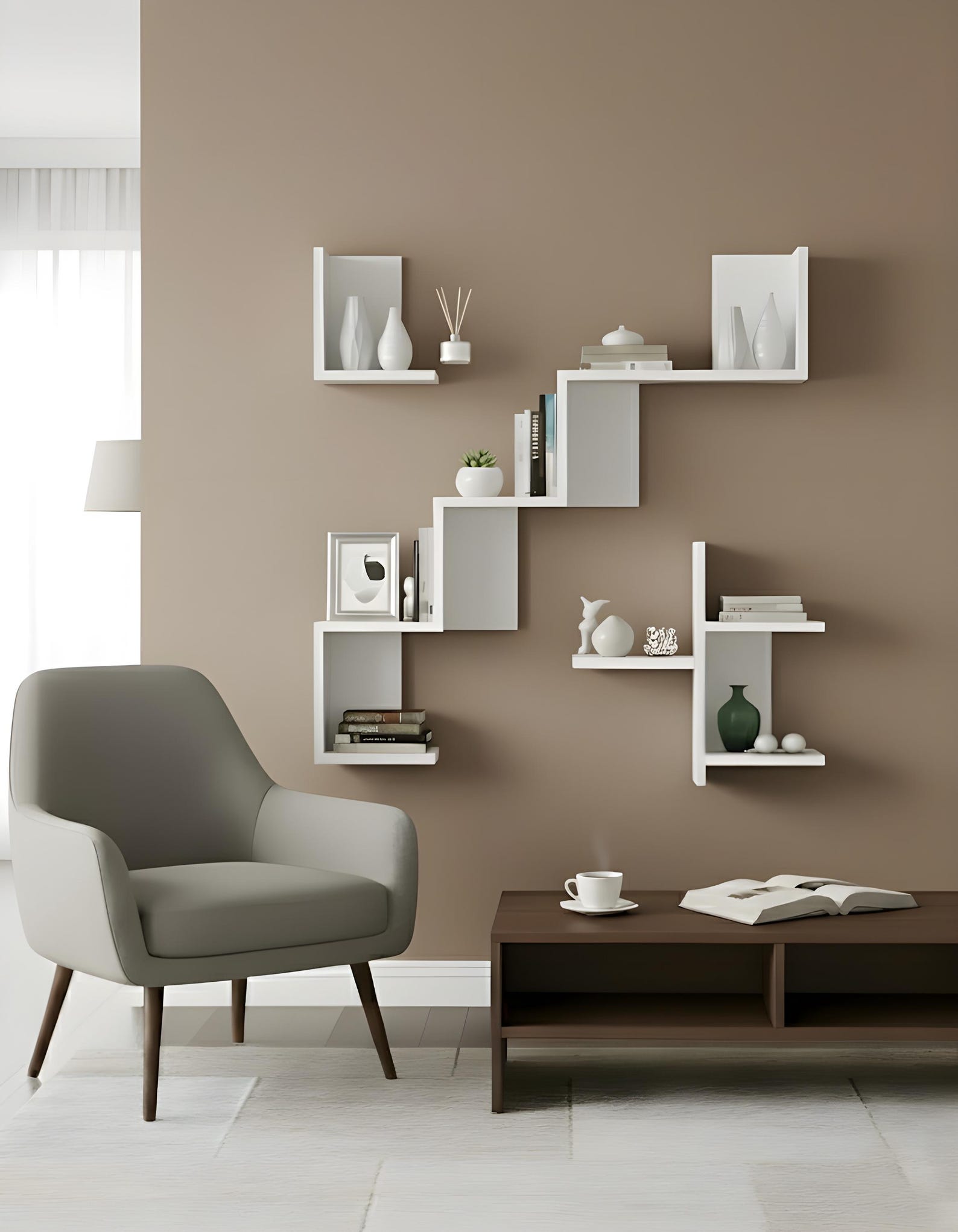 Scandinavian Wall Shelf: Modern Minimalist Floating Bookshelf - Etsy