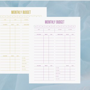 Paycheck Budget Overview Template Printable, Paycheck Budget Printable, Budget Binder, Budget Planner, Budget PDF