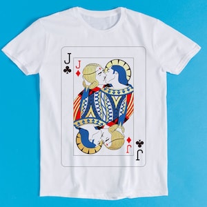 Jack Carta da gioco Super Cool GAY Pride Rainbow Spade Diamond Retro Funny Gamer Cartoon Anime Cult Meme Music Movie Gift Tee T Shirt K1174