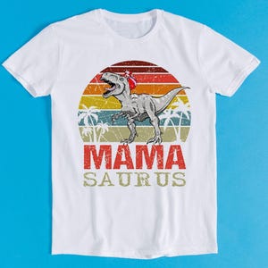 Mama Saurus Dinosaurs Trex Meme Unisex Design Mens Womens Gift Cool Music Fashion Gamer Cool Top Retro Tee T Shirt K2738