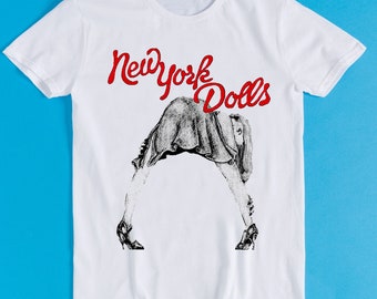 New York Dolls T Shirt Glam Punk Rock Music Retro Funny Art Drawing Gamer Anime Cult Meme Movie Gift Tee T Shirt K5009