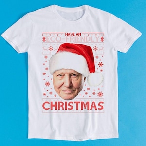 David Attenborough Christmas Funny Gift Cool Gift Tee T Shirt K352
