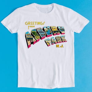Greetings From Asbury Park NJ 70s Rock Meme Cult Music Unisex Men Women Cool Gift Tee T Shirt K549